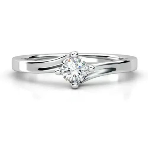 Inel de logodna solitaire din Aur 14k cu Diamant Rotund IL086
