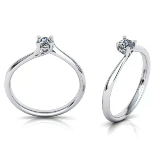 Inel logodna cu diamant 0.10ct.