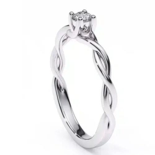 Inel logodna cu Diamant Rotund 0.15ct - IL150