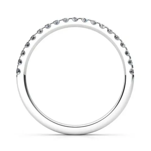 Inel Semi-Eternity din Aur ALB cu Diamante IL090