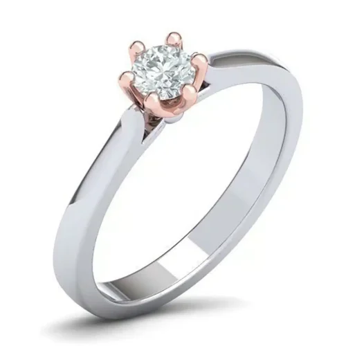 Inelul cu diamant solitaire