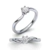 Inel solitaire cu diamant 0.25ct.