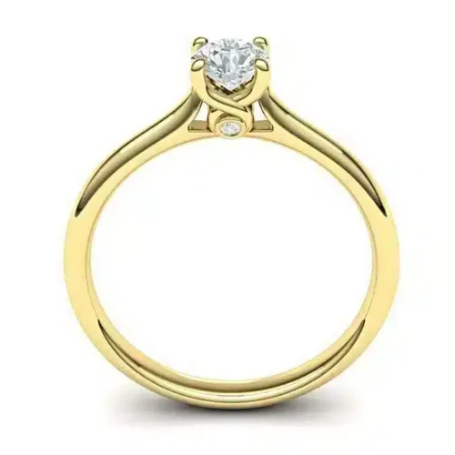 Inel Solitaire Aur galben cu Diamant 0.30ct.