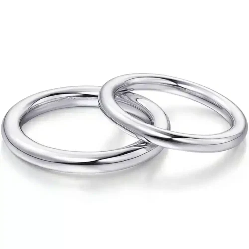 Verighete din aur profil rotund