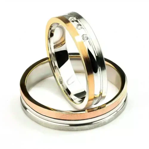 Verighete din aur cu 3 benzi