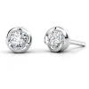 Cercei Aur alb cu Diamante 0.20ct.