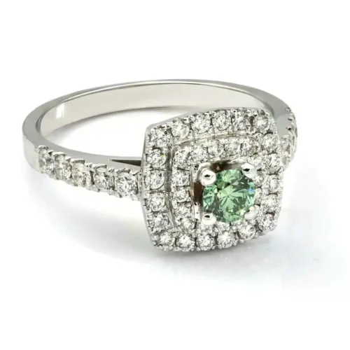 Inel din Aur cu Diamant Verde de 0,60ct. IDV001