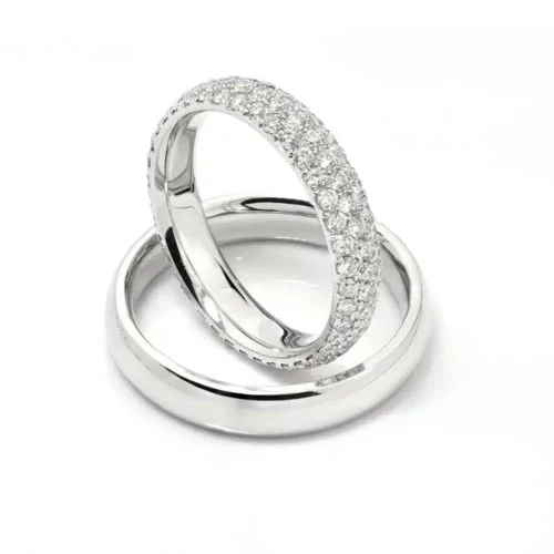 Verighete aur pave diamond