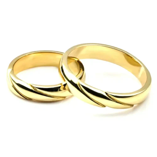 Verighete din aur doua dungi