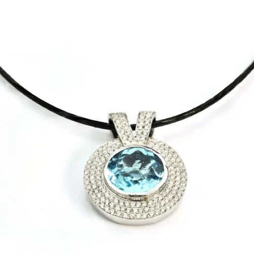 Pandant din Aur Swiss Topaz