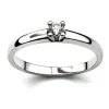 Inel Aur Solitaire cu Diamant 0.10ct.
