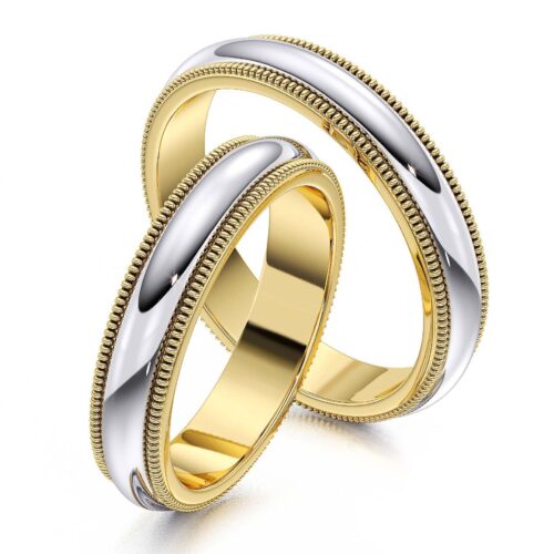 Verighete Aur alb si galben Randalinate