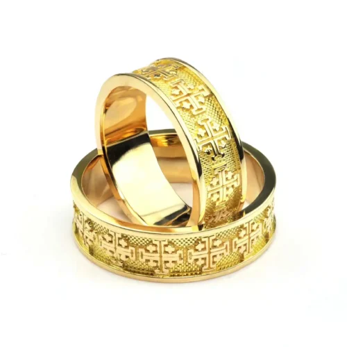 Verighete cross din aur