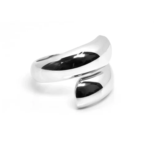 Inel Cochilie din Aur Alb