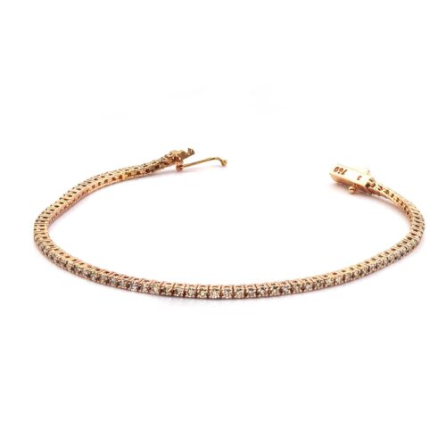 Bratara Tennis cu Diamante brown