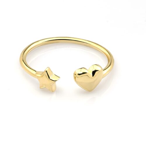 Inel Aur Inima si Steluta