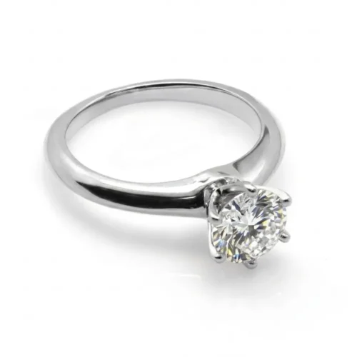 Inel model Tiffany din Aur cu Diamant - GIA 1,00ct