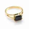 Inel din Aur ALB cu Diamante Negre IL211