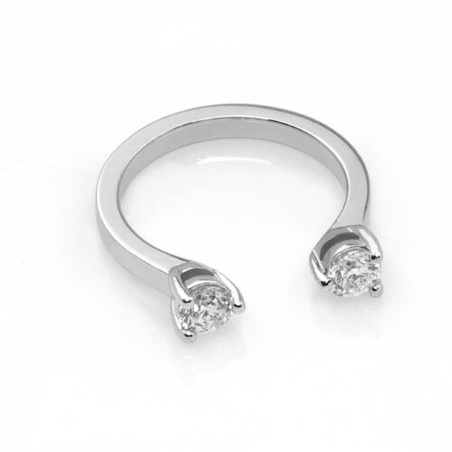 Inel intrerupt cu diamante