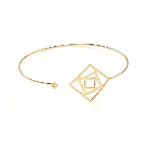 Bratara dama aur model geometric deschisa