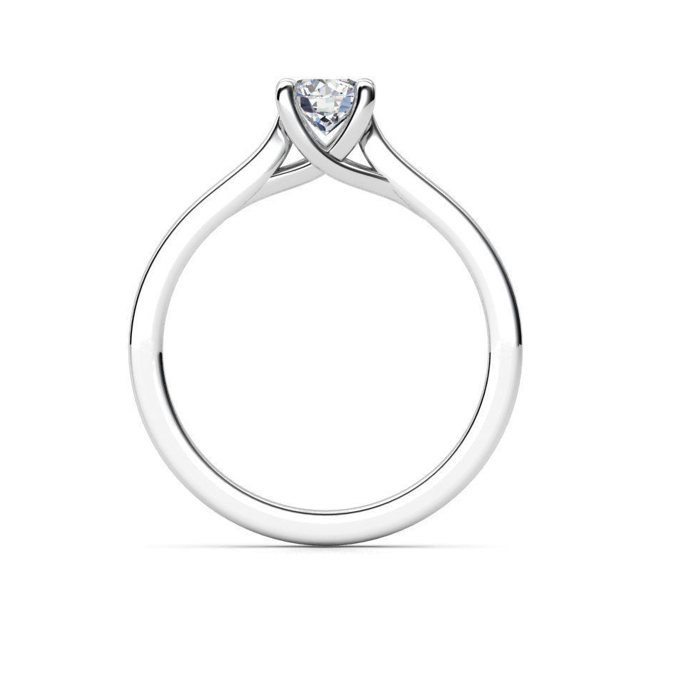 Inel solitaire simplu cu diamant 0.30ct IL230 - imagine 2