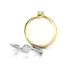 Inel aur cu diamant natural 0.10ct
