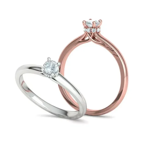 Inel Aur 14K cu Diamant Natural 0.15ct IL260