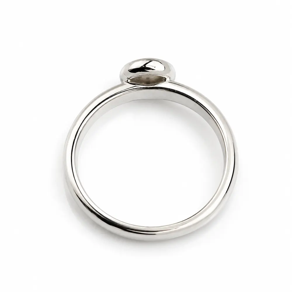 Inel de logodnă cu diamant natural 0.30 ct montură bezel- IL263 - imagine 3